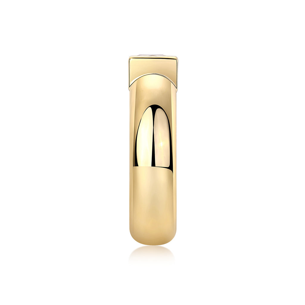 Women Luxury Ring Square Moissanite Diamond Ring S925 Sterling Silver Ring 18K Plated Women Engagement Silver Ring