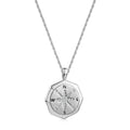 Women Luxury Necklace S925 Sterling Silver Eight Awn Star Lucky Compass Necklace High Quality Women Necklace
