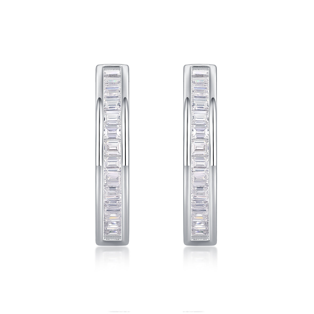 Women Luxury Earring Moissanite Diamond Earring 925 Sterling Silver Earrings Hoop Classic Hypoallergenic Stud Women Earring