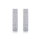 Women Luxury Earring 925 Sterling Silver Moissanite Diamond Silver Earrings Zircon Hoop Stud Earrings Women Earrings