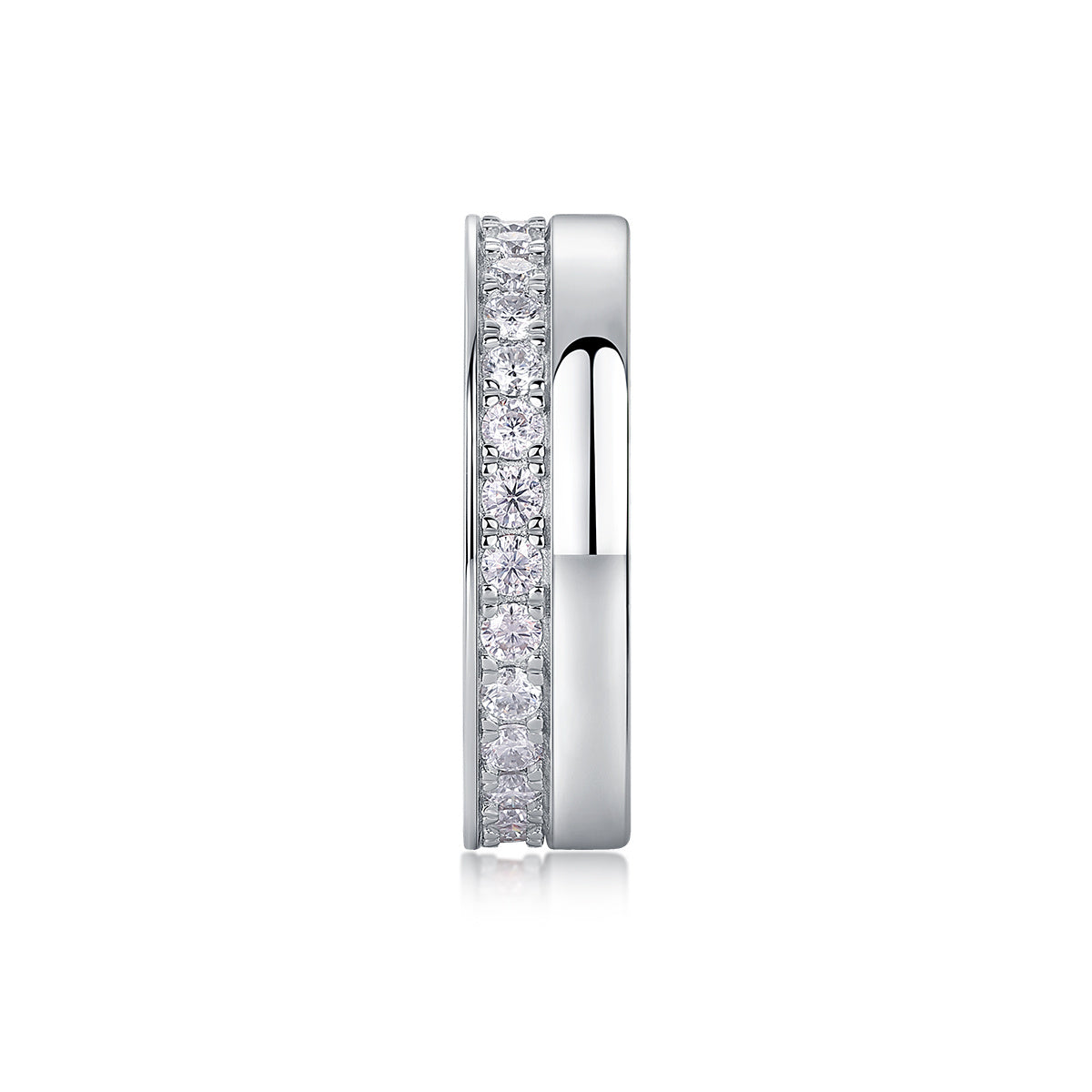 Women Luxury Ring S925 Sterling Silver Moissanite Plated Diamond Ring High Quality Engagement Silver women's Rings