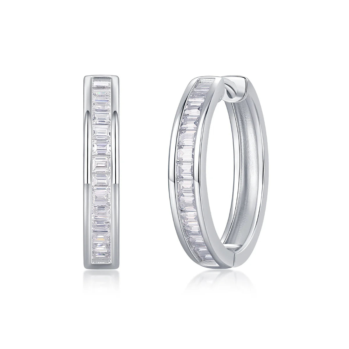 Women Luxury Earring Moissanite Diamond Earring 925 Sterling Silver Earrings Hoop Classic Hypoallergenic Stud Women Earring