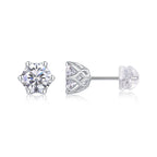 Women's Luxury Earring 925 Sterling Silver Freehand Flower Moissanite Diamond Earrings Stud Inlaid Women's Earring