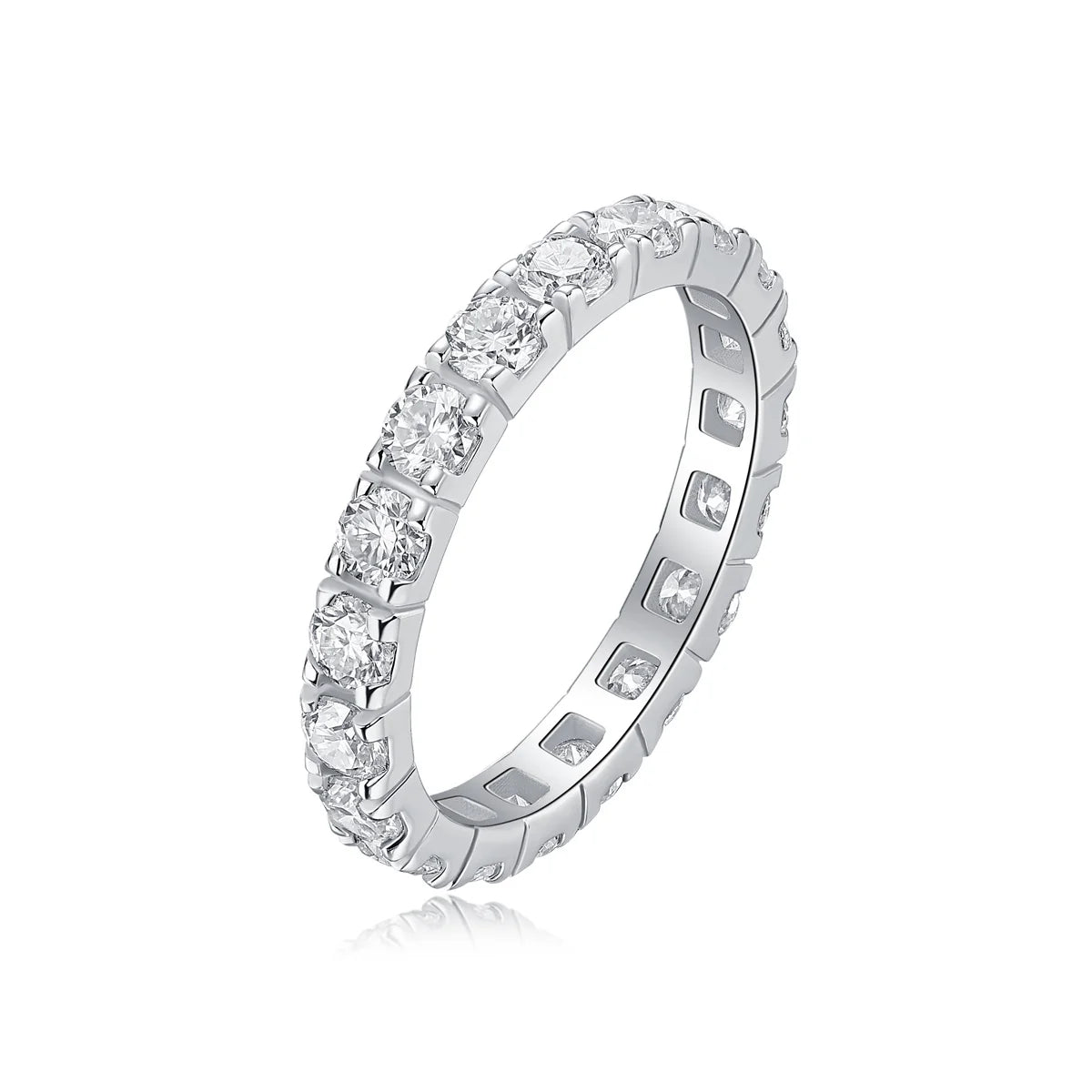 Women's Luxury Ring Moissanite Diamond Ring 925 Sterling Silver Ring Platinum Plated 18k White Gold Plated Engagement Ring