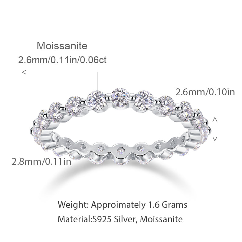 Women's Luxury Ring Moissanite Diamonds Rings 925 Sterling Silver Rings Fine Jewelry Women's Engagement Rings