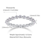 Women's Luxury Ring Moissanite Diamonds Rings 925 Sterling Silver Rings Fine Jewelry Women's Engagement Rings