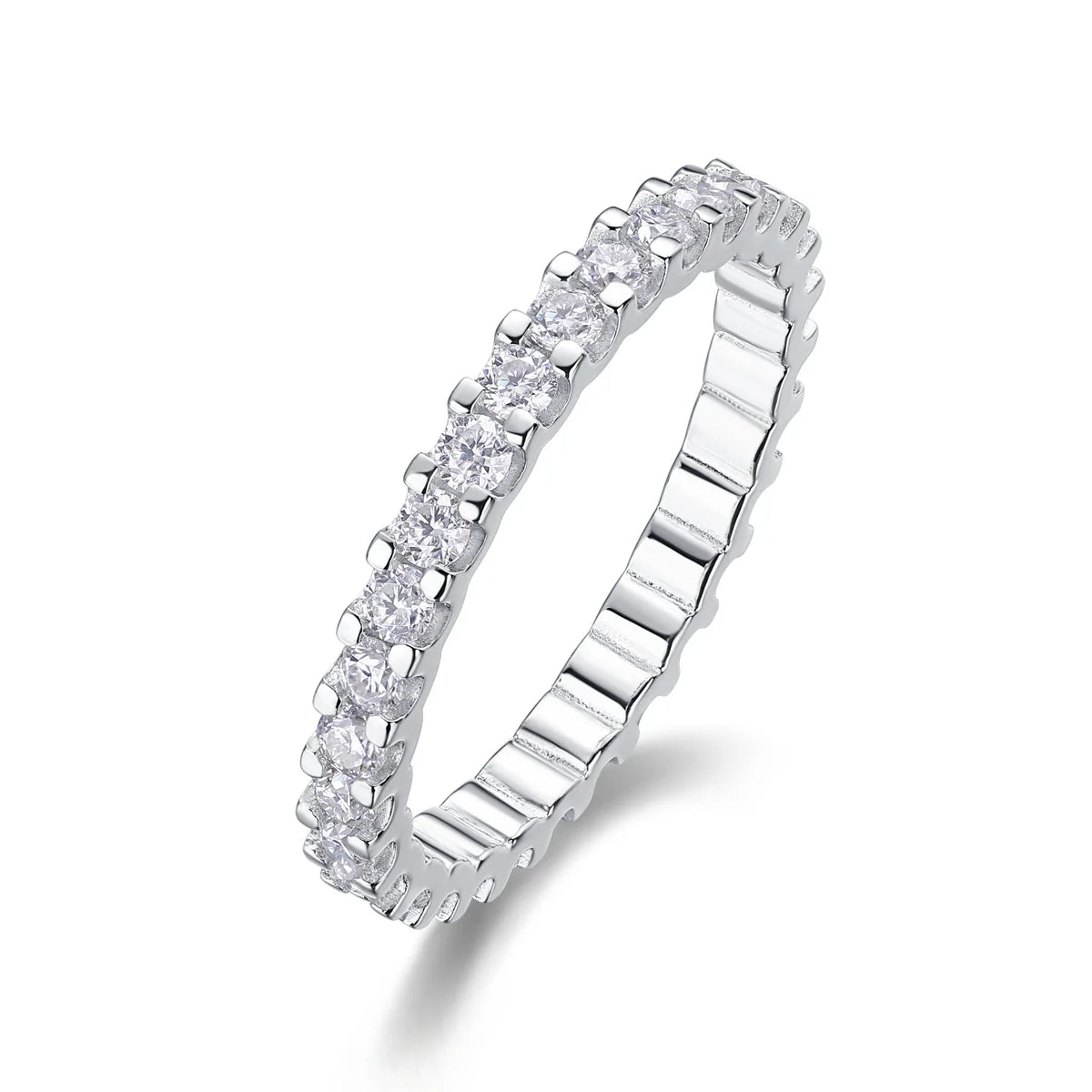 Women's Luxury Ring Moissanite Diamond Ring 925 Sterling Silver Rhodium Plated Fashionable Women Engagement Ring